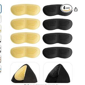 Anti-Slip Heel Grips, FootJKYX Liner Cushions Inserts for Women Men, Heel Pads 4